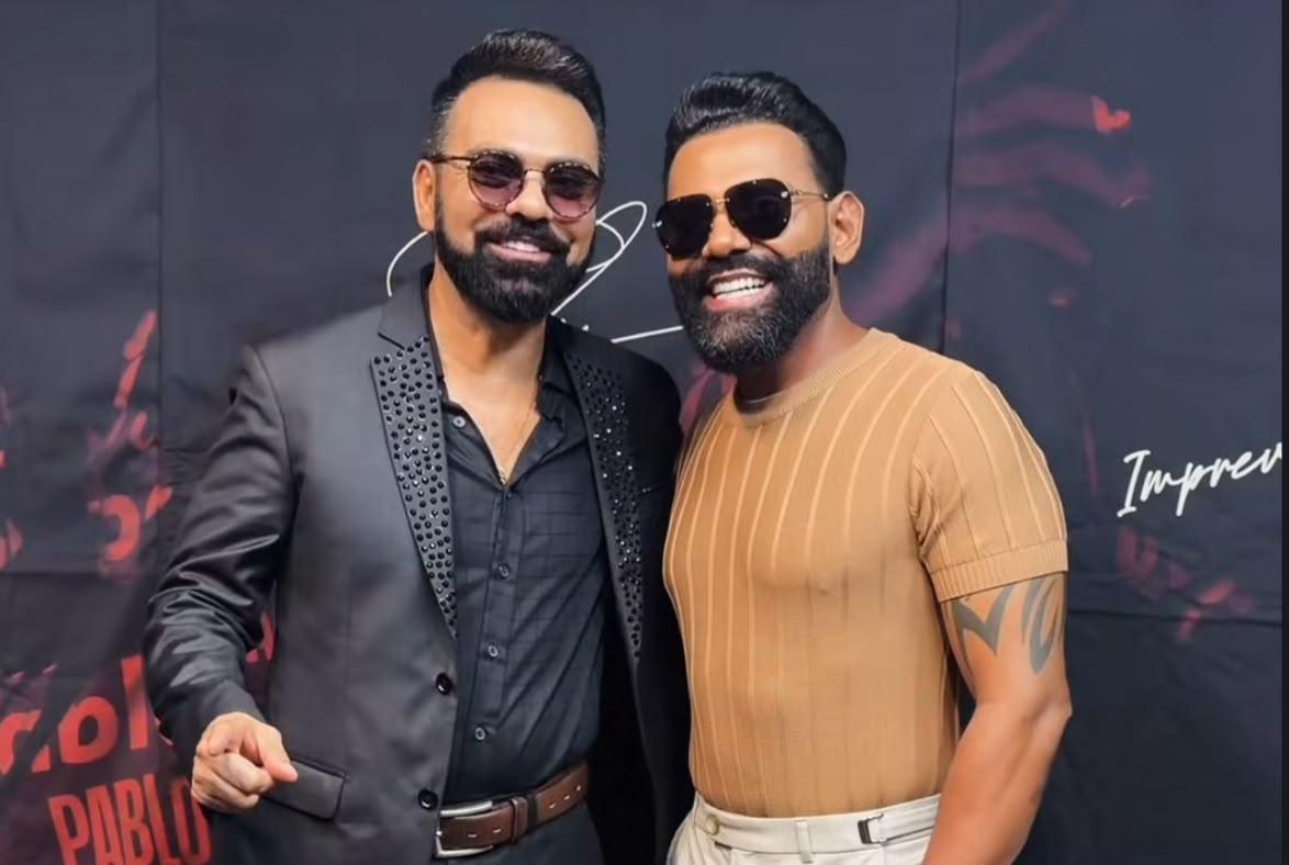 Comissário de bordo belenense chama atenção por semelhança com o cantor Pablo em show na capital